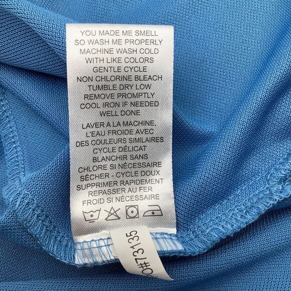 Travis Mathew Mens Short Sleeve Golf Polo Blue Size Medium - Picture 8 of 8